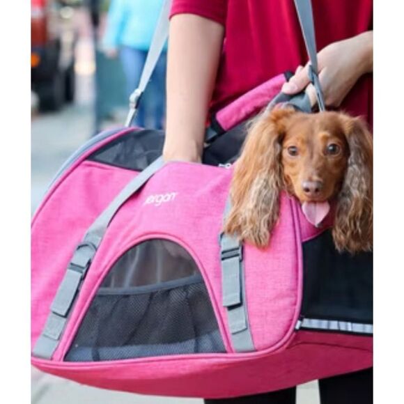 BERGAN Coastal Pet Comfort Carrier in  Heather Berry  Size Large / Used 2’s - Picture 6 of 6